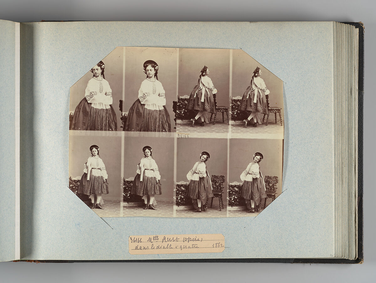 Theatre Danse IV 17, André-Adolphe-Eugène Disdéri (French, Paris 1819–1889 Paris), Albumen silver prints from glass negatives