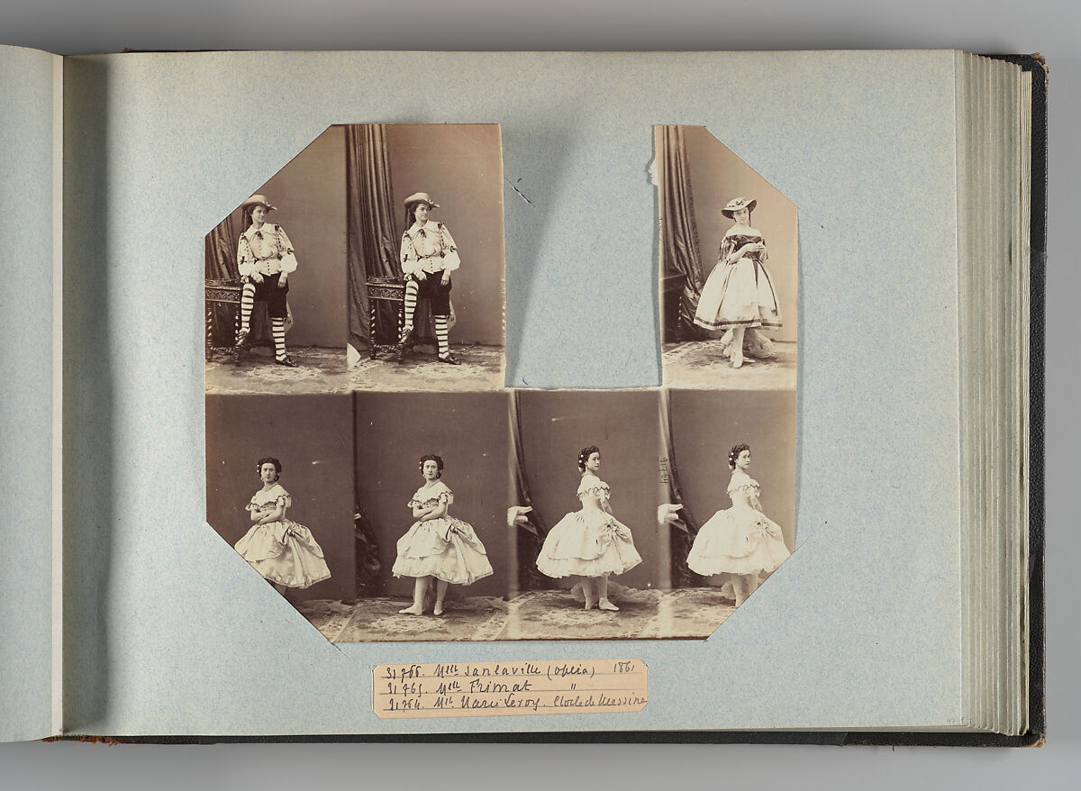 Theatre Danse IV 17, André-Adolphe-Eugène Disdéri (French, Paris 1819–1889 Paris), Albumen silver prints from glass negatives