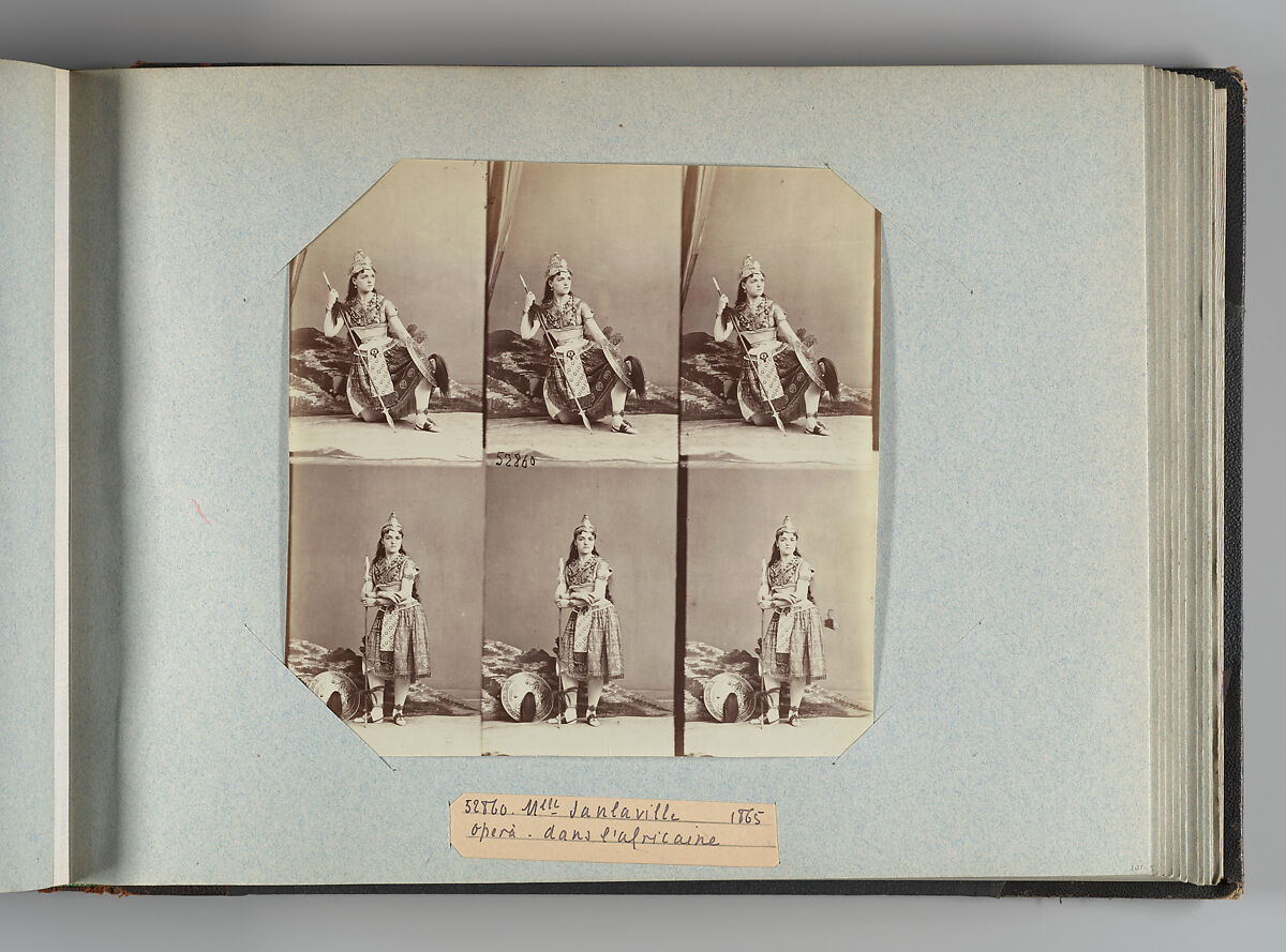 Theatre Danse IV 17, André-Adolphe-Eugène Disdéri (French, Paris 1819–1889 Paris), Albumen silver prints from glass negatives