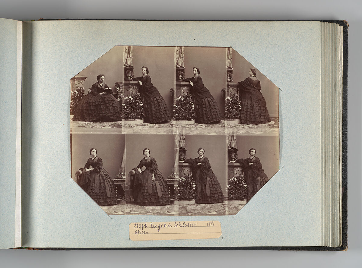 Theatre Danse IV 17, André-Adolphe-Eugène Disdéri (French, Paris 1819–1889 Paris), Albumen silver prints from glass negatives