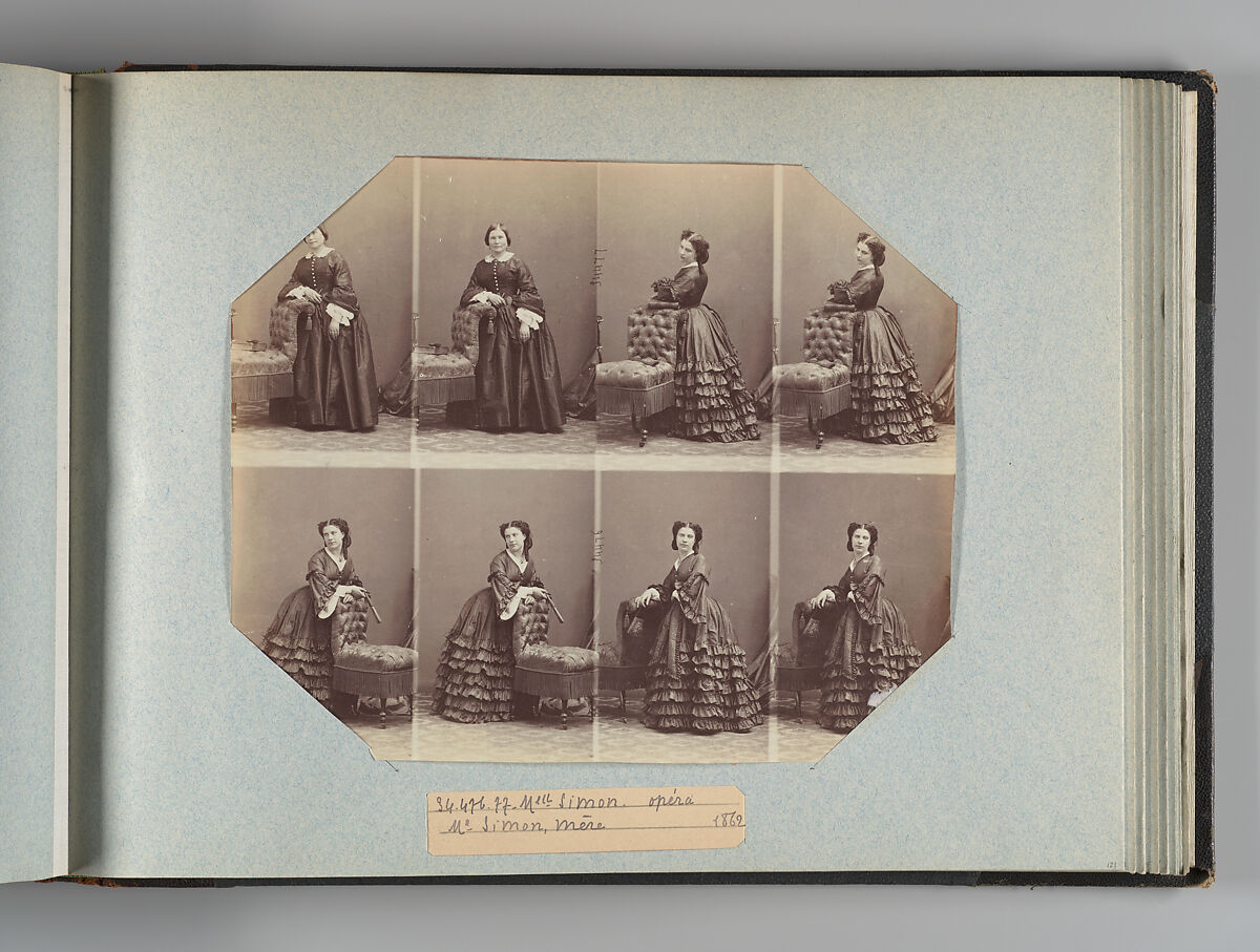 Theatre Danse IV 17, André-Adolphe-Eugène Disdéri (French, Paris 1819–1889 Paris), Albumen silver prints from glass negatives