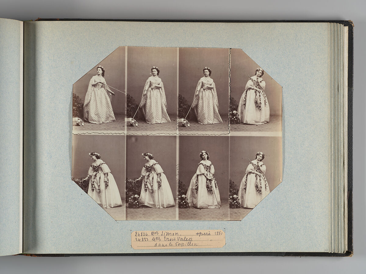 Theatre Danse IV 17, André-Adolphe-Eugène Disdéri (French, Paris 1819–1889 Paris), Albumen silver prints from glass negatives