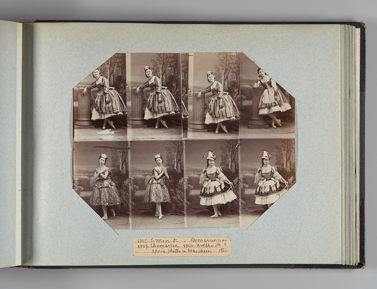 Theatre Danse IV 17, André-Adolphe-Eugène Disdéri (French, Paris 1819–1889 Paris), Albumen silver prints from glass negatives