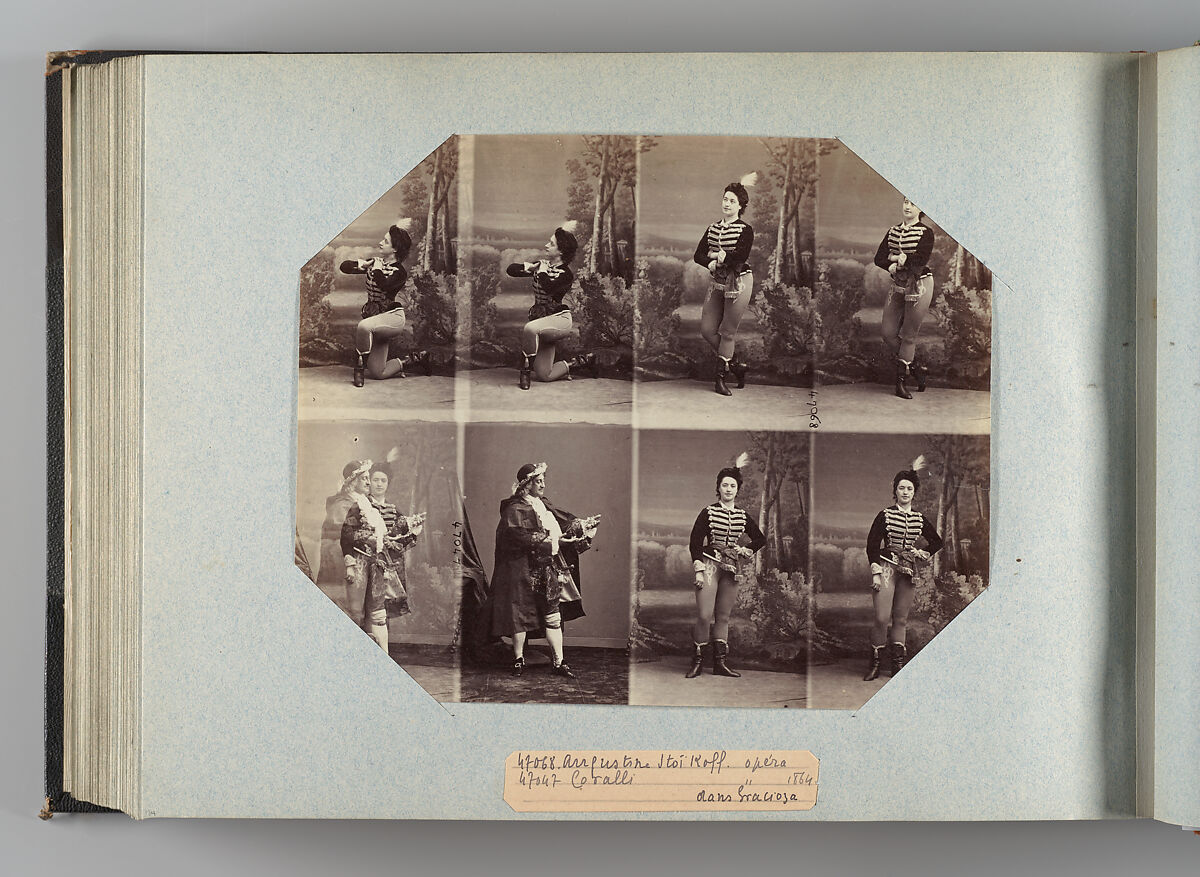 Theatre Danse IV 17, André-Adolphe-Eugène Disdéri (French, Paris 1819–1889 Paris), Albumen silver prints from glass negatives