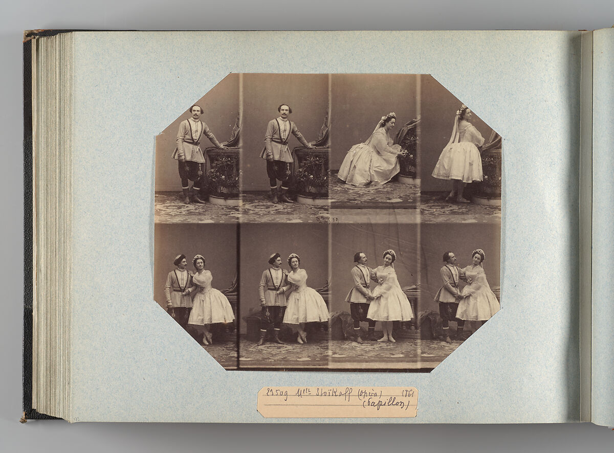 Theatre Danse IV 17, André-Adolphe-Eugène Disdéri (French, Paris 1819–1889 Paris), Albumen silver prints from glass negatives