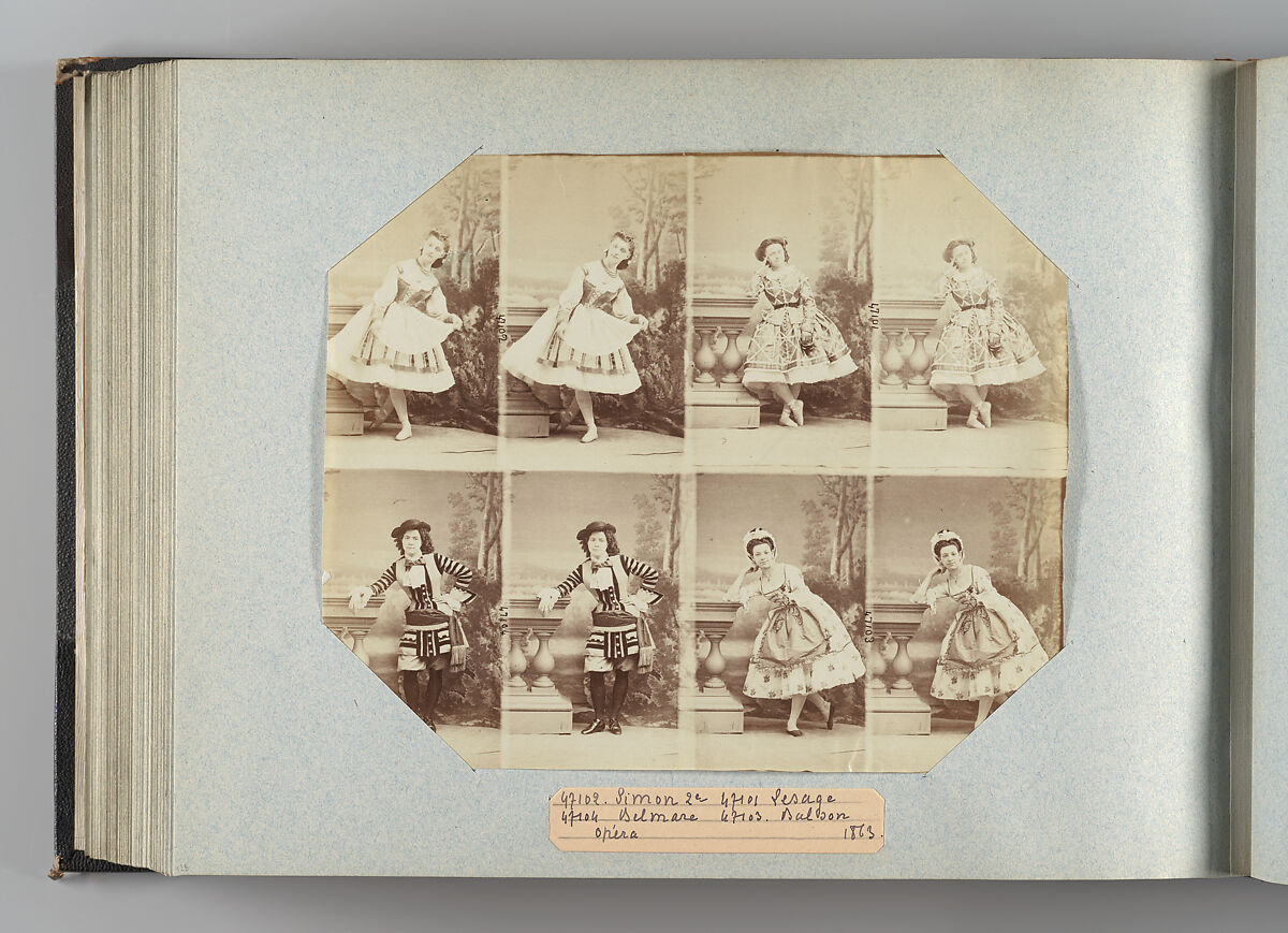 Theatre Danse IV 17, André-Adolphe-Eugène Disdéri (French, Paris 1819–1889 Paris), Albumen silver prints from glass negatives