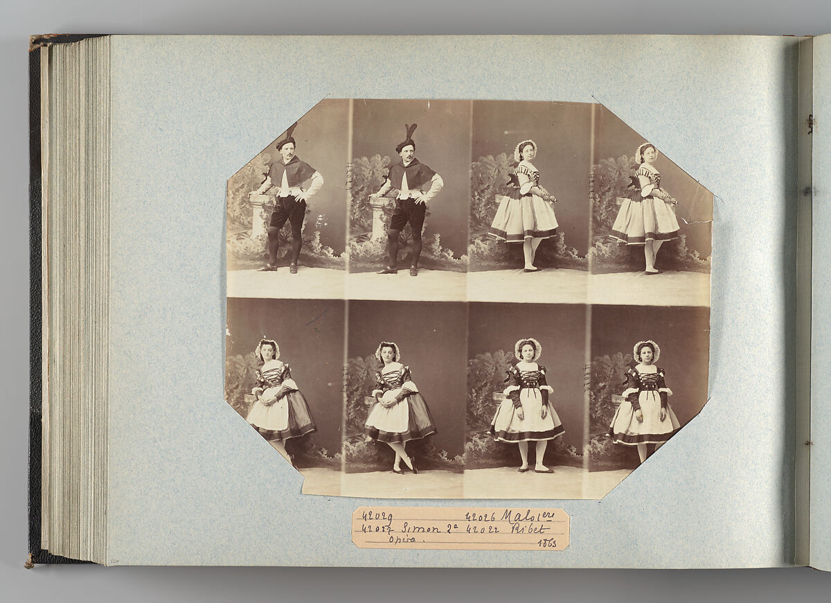 Theatre Danse IV 17, André-Adolphe-Eugène Disdéri (French, Paris 1819–1889 Paris), Albumen silver prints from glass negatives