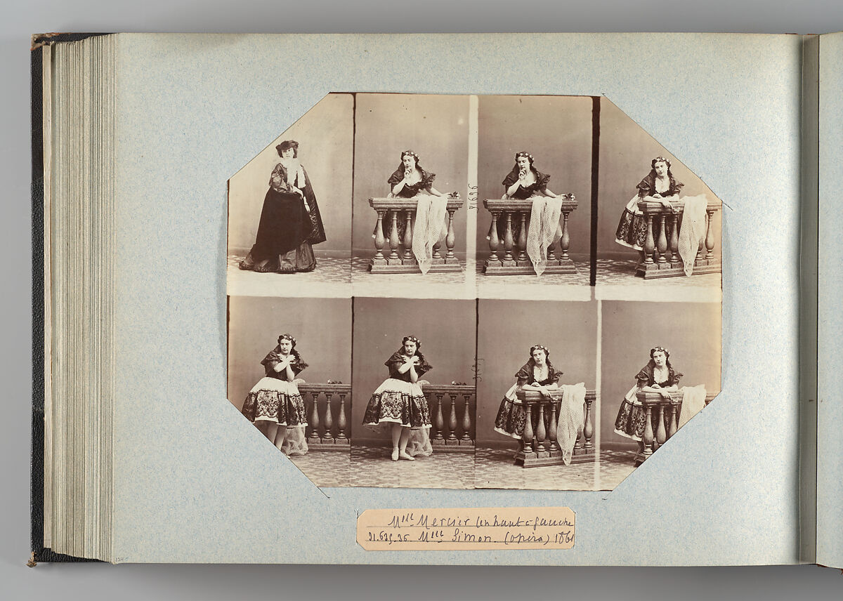 Theatre Danse IV 17, André-Adolphe-Eugène Disdéri (French, Paris 1819–1889 Paris), Albumen silver prints from glass negatives