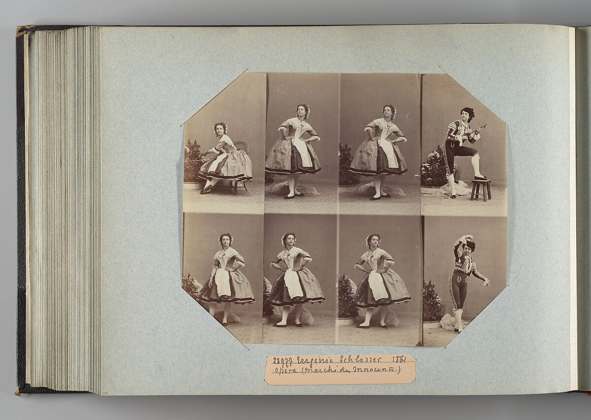 Theatre Danse IV 17, André-Adolphe-Eugène Disdéri (French, Paris 1819–1889 Paris), Albumen silver prints from glass negatives