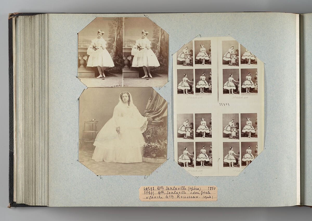 Theatre Danse IV 17, André-Adolphe-Eugène Disdéri (French, Paris 1819–1889 Paris), Albumen silver prints from glass negatives