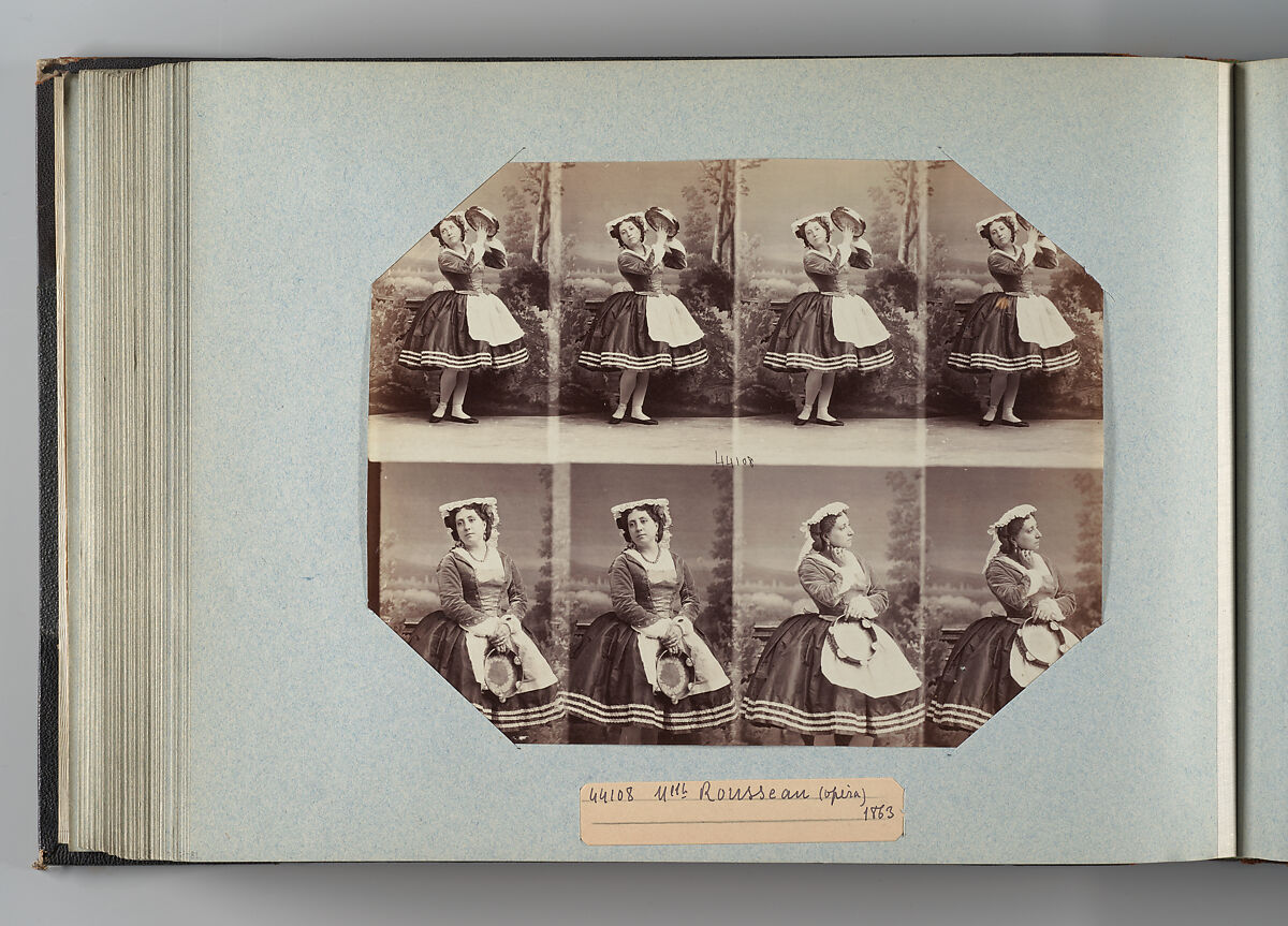 Theatre Danse IV 17, André-Adolphe-Eugène Disdéri (French, Paris 1819–1889 Paris), Albumen silver prints from glass negatives