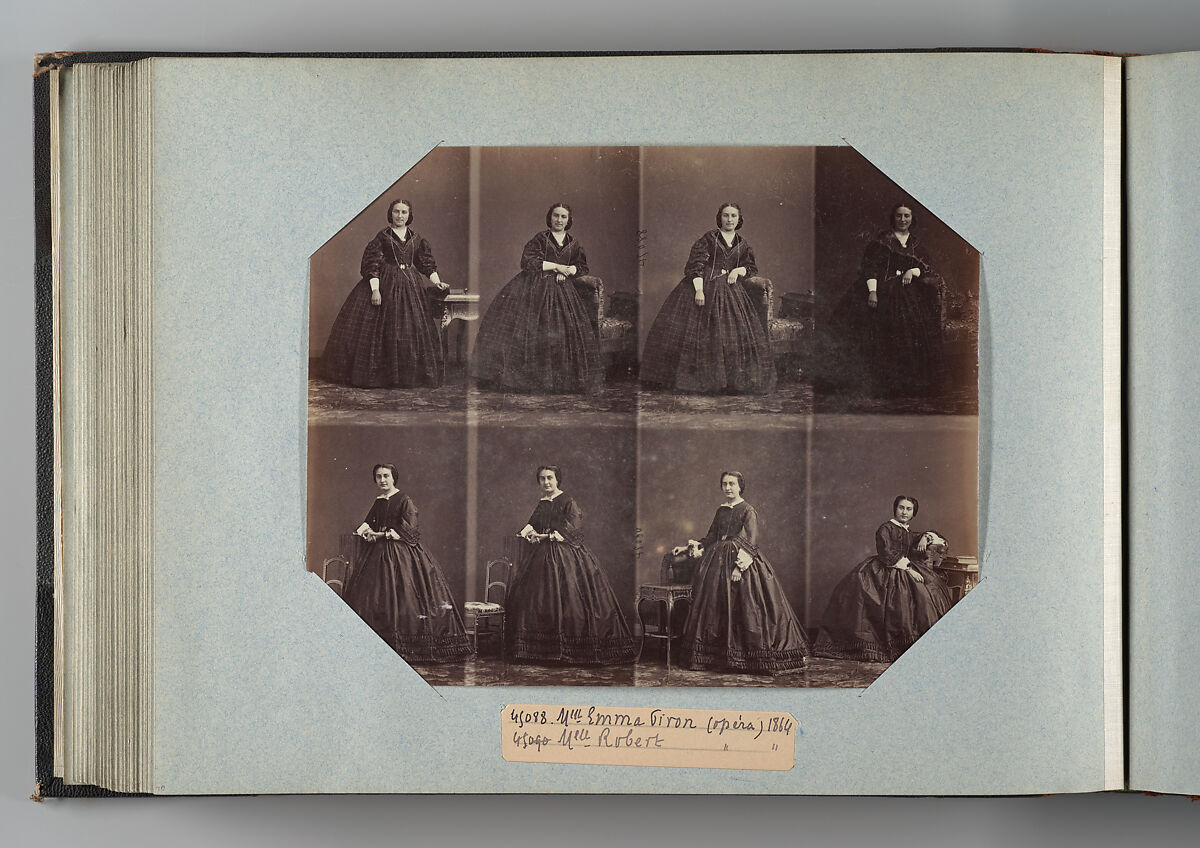 Theatre Danse IV 17, André-Adolphe-Eugène Disdéri (French, Paris 1819–1889 Paris), Albumen silver prints from glass negatives