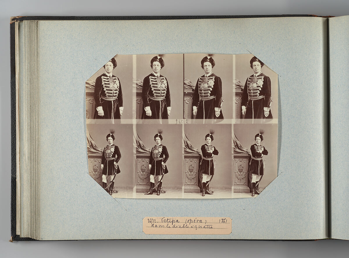 Theatre Danse IV 17, André-Adolphe-Eugène Disdéri (French, Paris 1819–1889 Paris), Albumen silver prints from glass negatives