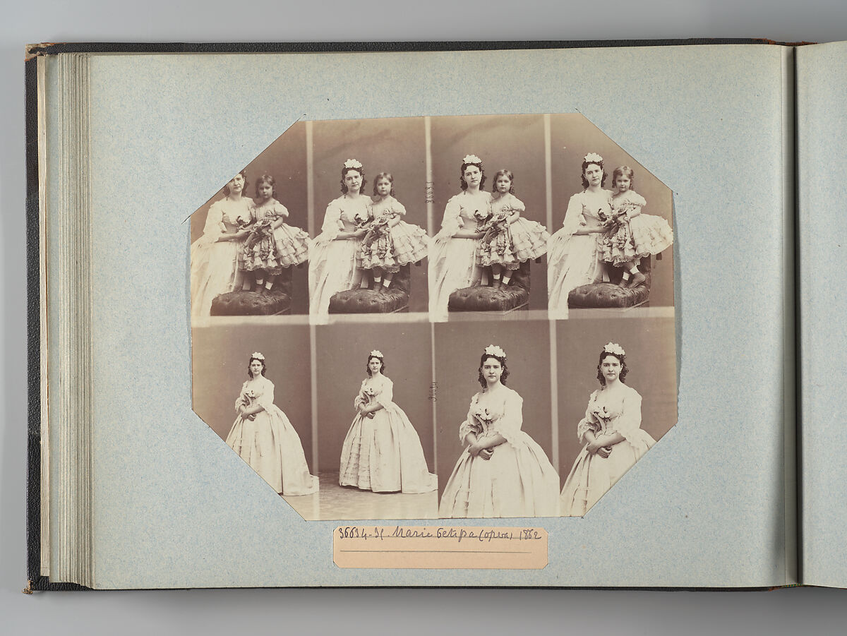 Theatre Danse IV 17, André-Adolphe-Eugène Disdéri (French, Paris 1819–1889 Paris), Albumen silver prints from glass negatives