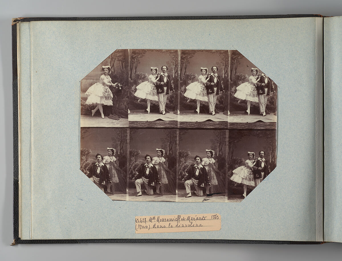 Theatre Danse IV 17, André-Adolphe-Eugène Disdéri (French, Paris 1819–1889 Paris), Albumen silver prints from glass negatives