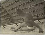 [Student on a Roof Ledge, Moscow], Alexander Rodchenko (Russian, St. Petersburg 1891–1956 Moscow), Gelatin silver print 