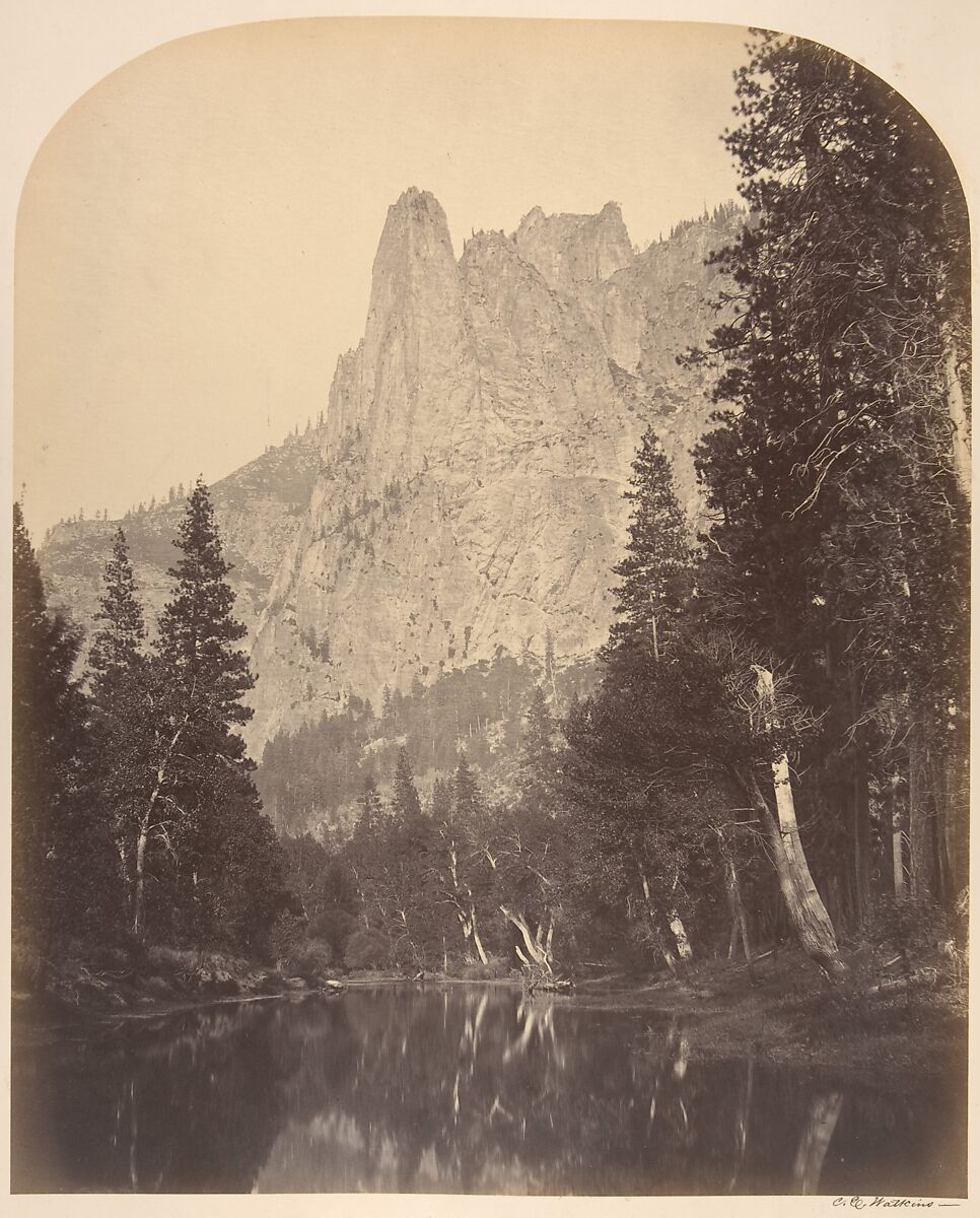 River View, Sentinel, 3270 Feet, Carleton E. Watkins (American, 1829–1916), Albumen silver print from glass negative 
