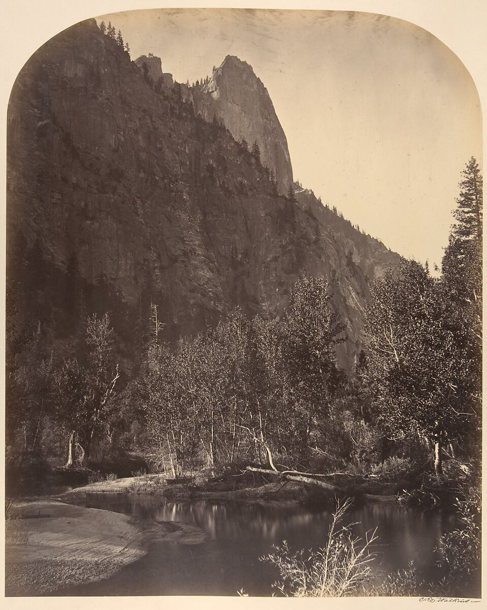 River View, Sentinel, 3270 Feet, Carleton E. Watkins (American, 1829–1916), Albumen silver print from glass negative 