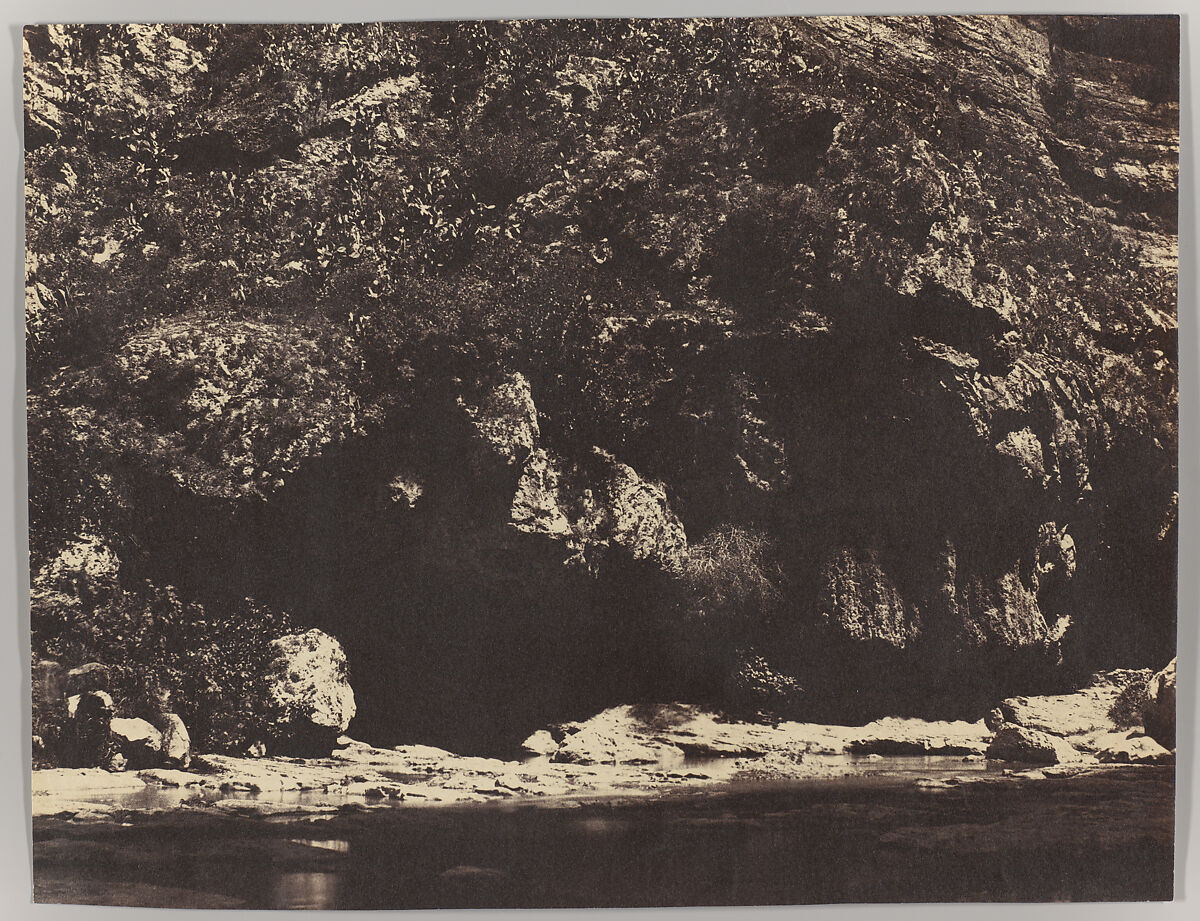 [Bank of the Rhumel, near Constantine, Algeria], John Beasley Greene (American, born France, Le Havre 1832–1856 Cairo, Egypt), Salted paper print from paper negative 