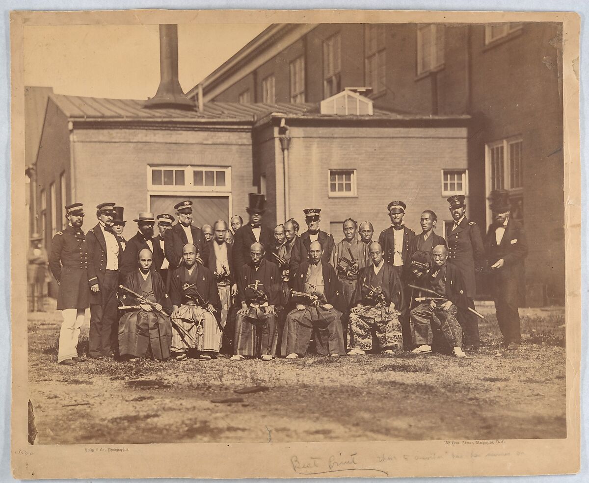 [Japanese Embassy, Navy Yard, Washington, DC], Mathew B. Brady (American, born Ireland, 1823?–1896 New York), Albumen silver print from glass negative 