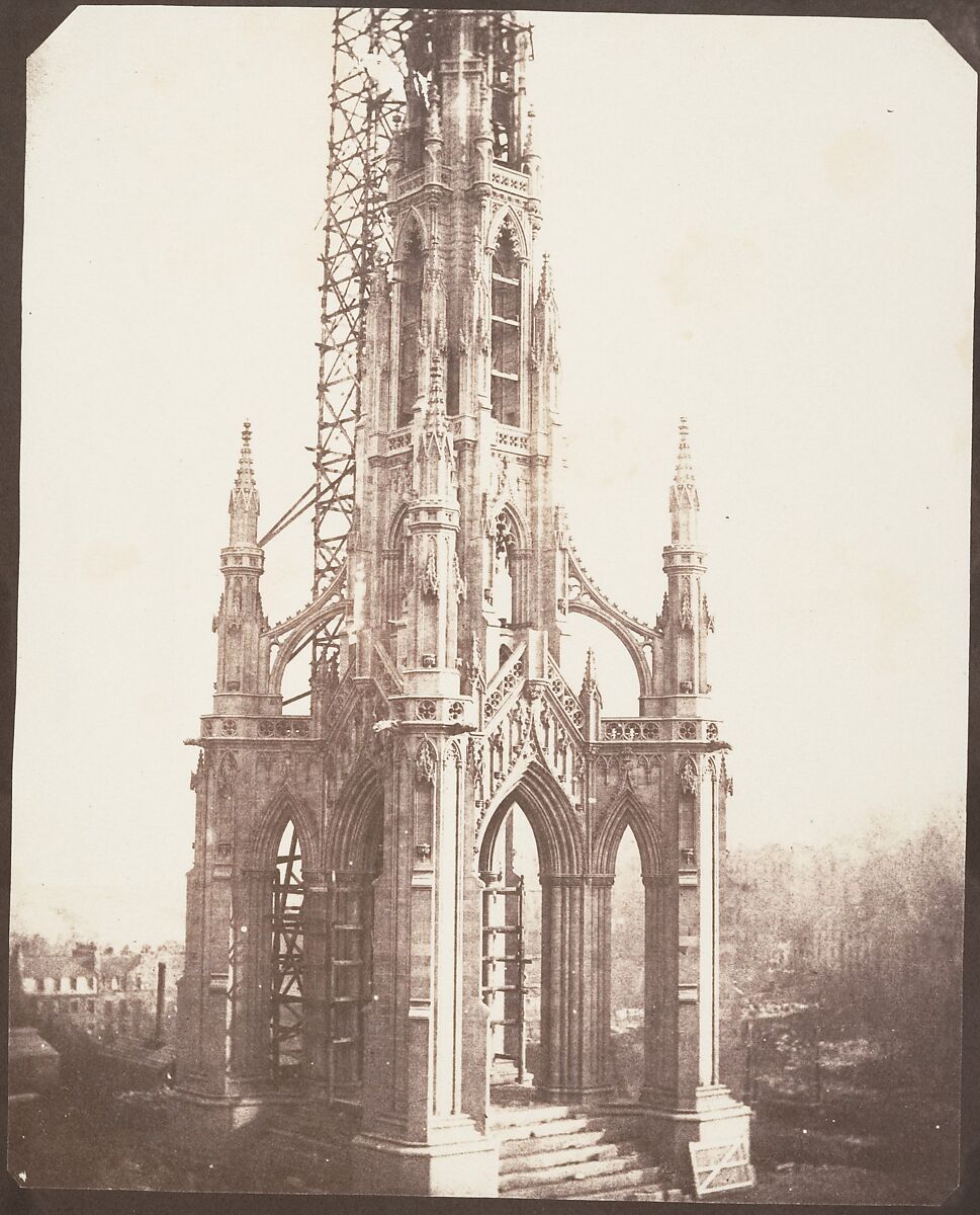 Scott Monument before Completion, Edinburgh, William Henry Fox Talbot (British, Dorset 1800–1877 Lacock), Salted paper print from paper negative 
