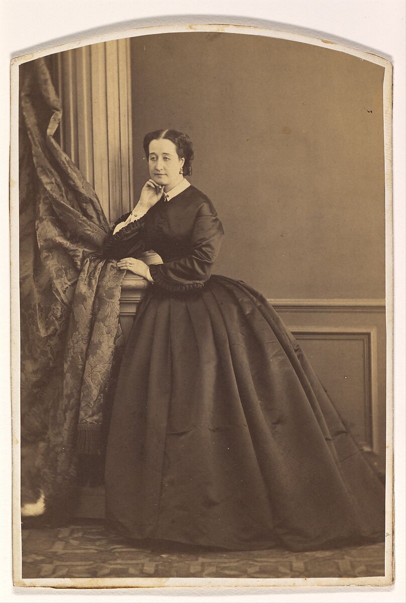 1853 The Empress Eugénie, famous for her elaborate toilettes