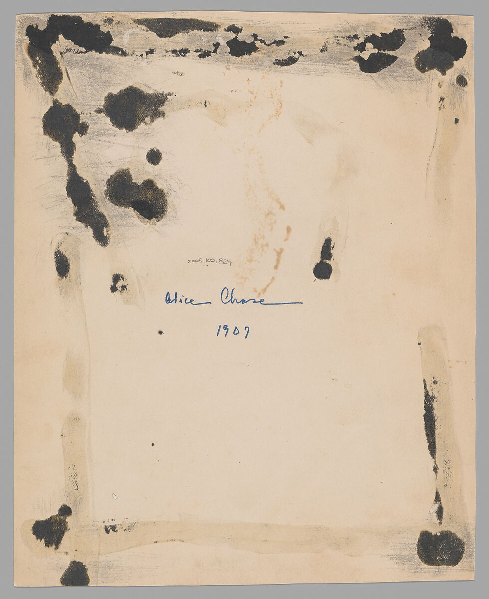 [Portrait of Alice Dieudonne Chase], Alice Gerson Chase (Mrs. William Merritt Chase), Gelatin silver print