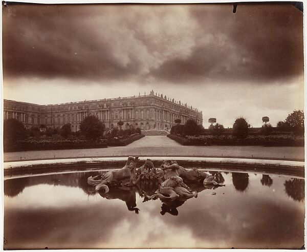 Le Château, fin Octobre, le soir, effet d'orage, vue prise du Parterre du Nord, Eugène Atget  French, Albumen silver print from glass negative