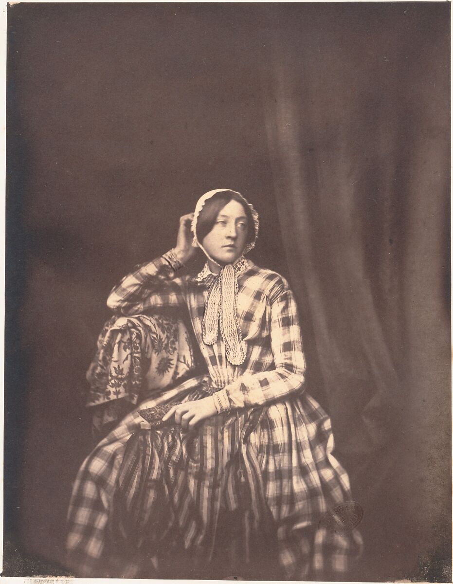 Louise-Marie-Julie, Louis-Adolphe Humbert de Molard (French, Paris 1800–1874), Salted paper print from paper negative 