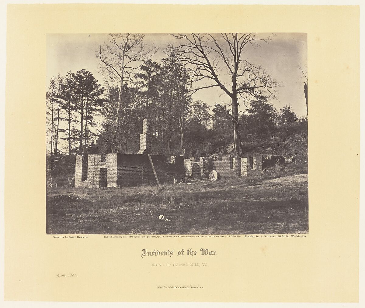 Gardner's Photographic Sketchbook of the War, Volume 2, Alexander Gardner (American, Glasgow, Scotland 1821–1882 Washington, D.C.), Albumen silver prints from glass negatives