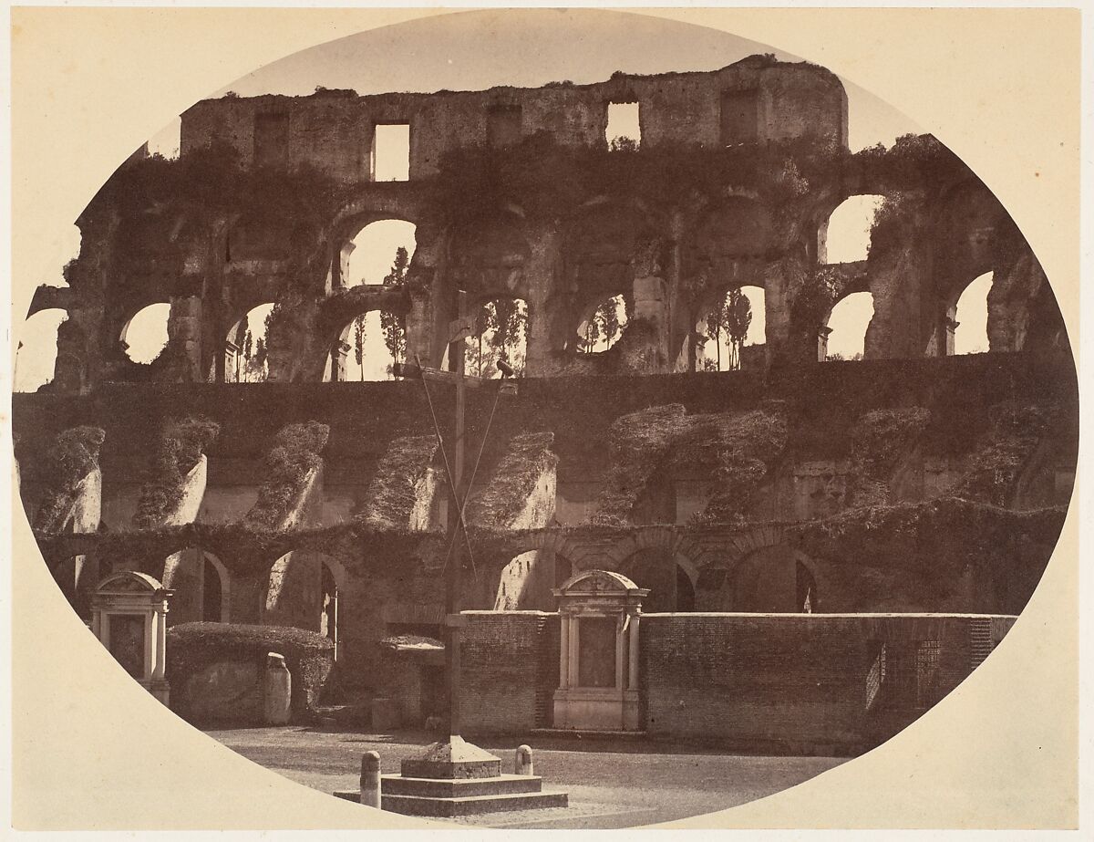 Interno del Colosseo, Giovanni Battista Altadonna (Italian, Borgo Valsugana 1824–1890 Trento), Albumen silver print from glass negative 