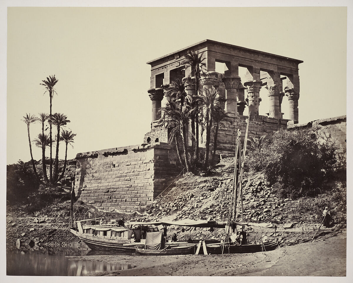 The Hypaethral Temple, Philae, Francis Frith (British, Chesterfield, Derbyshire 1822–1898 Cannes, France), Albumen silver print from glass negative 