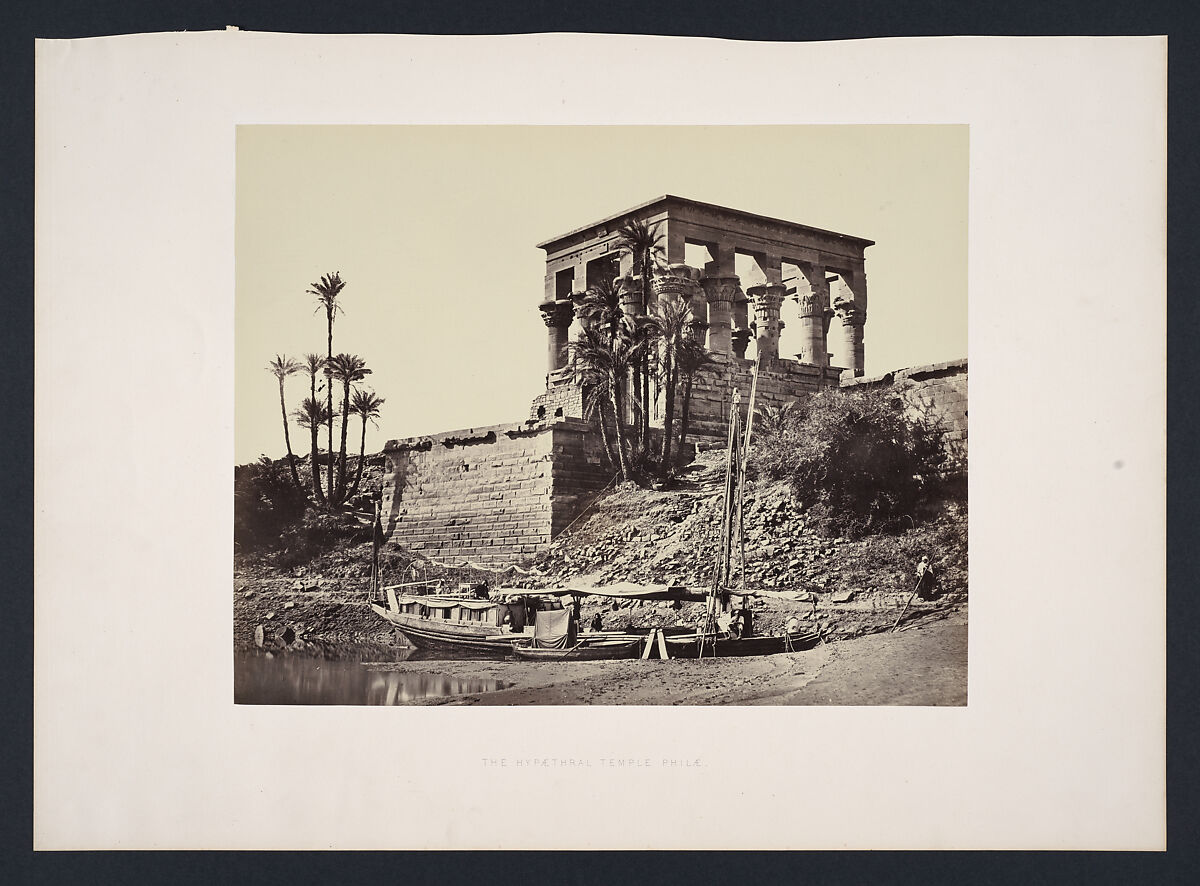 The Hypaethral Temple, Philae, Francis Frith (British, Chesterfield, Derbyshire 1822–1898 Cannes, France), Albumen silver print from glass negative