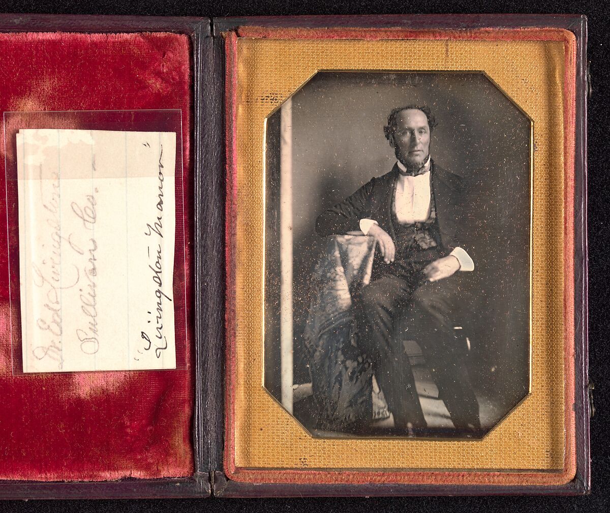 Dr. Edward Livingston, Attributed to John Plumbe Jr. (American (born Wales), 1809–1857), Daguerreotype 