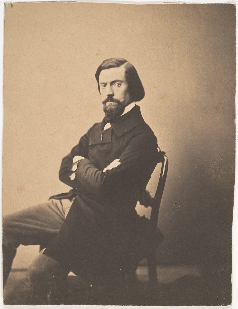 Portrait de Pitre-Chevalier, Gustave Le Gray (French, 1820–1884), Salted paper print from glass negative 