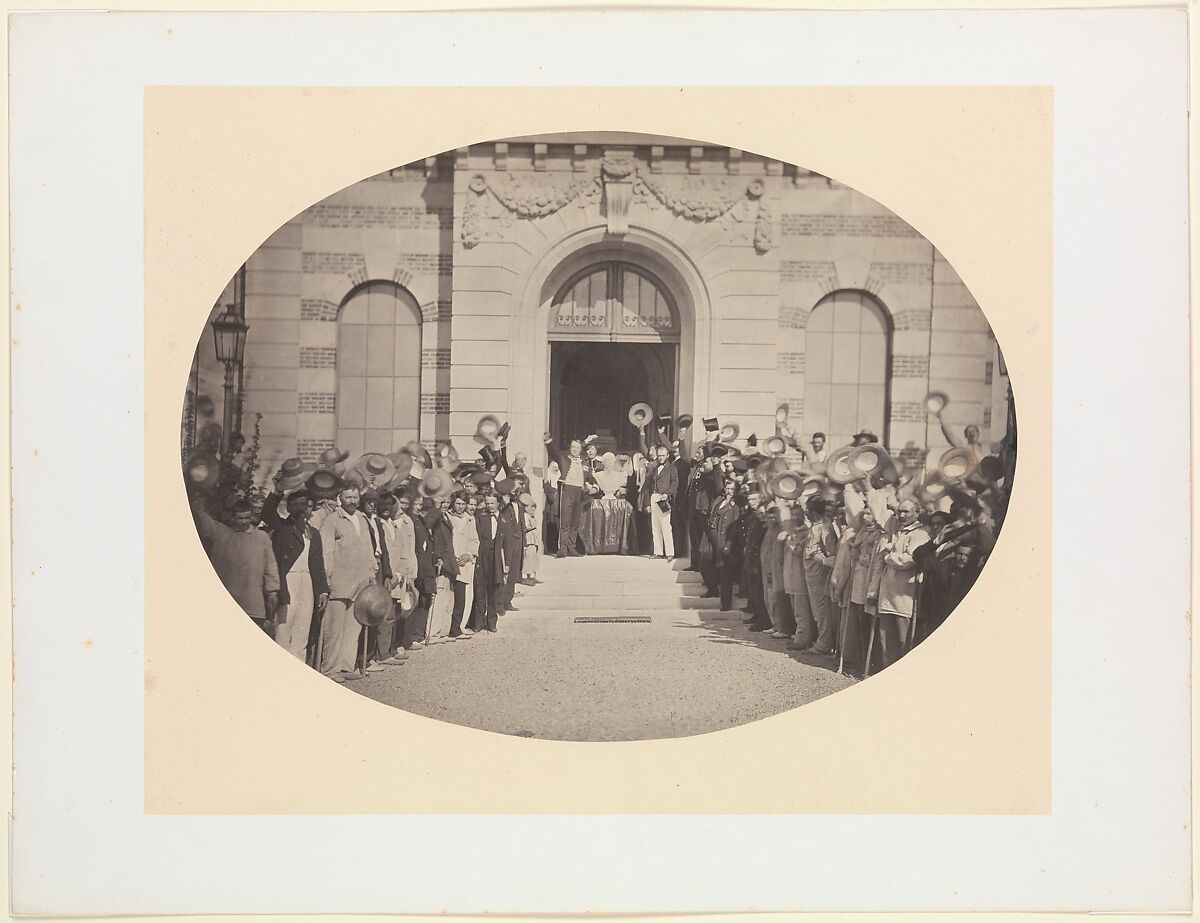 [The 15th of August.  Imperial Asylum at Vincennes], Charles Nègre (French, 1820–1880), Albumen silver print from glass negative
