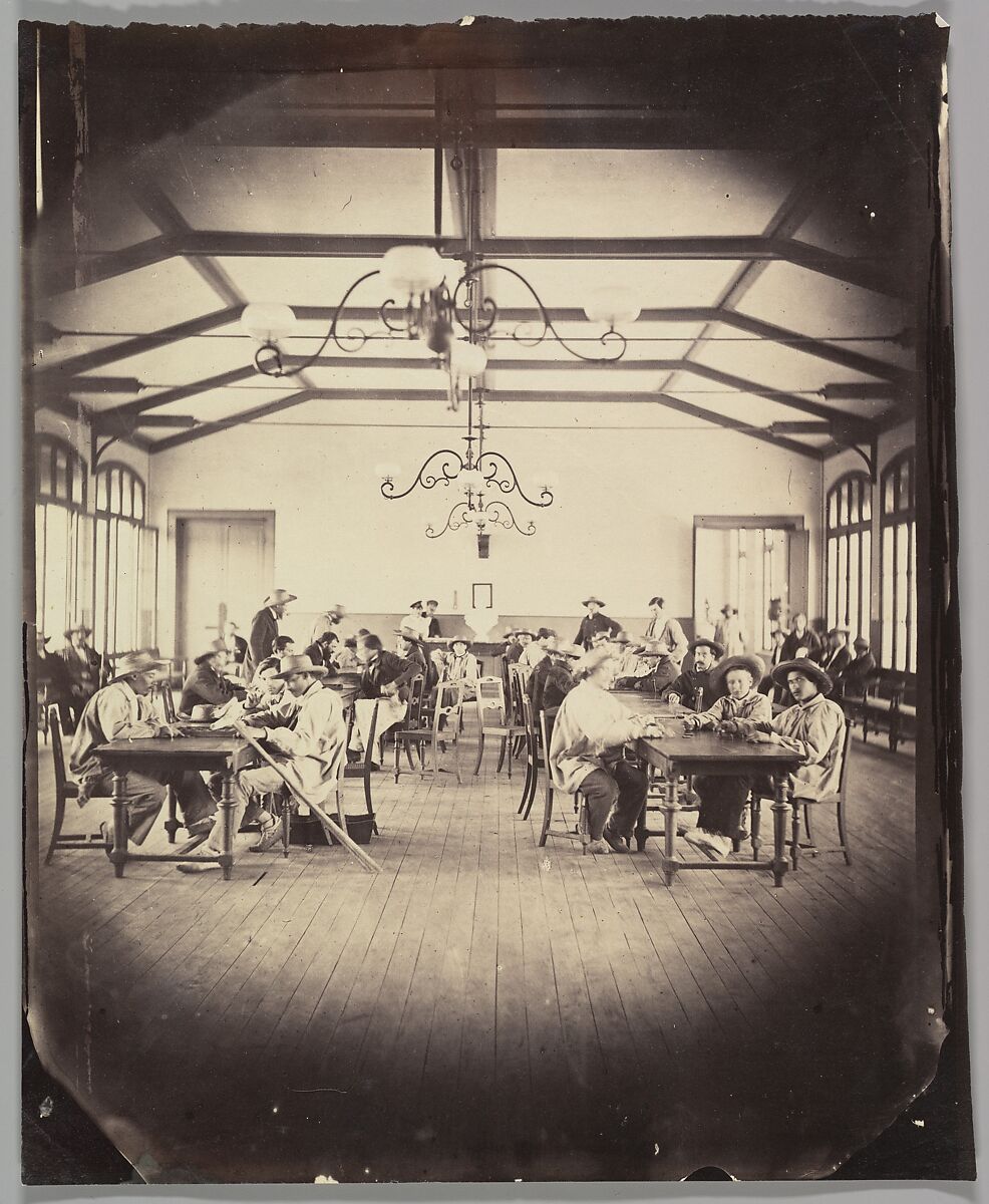 Asile impérial de Vincennes, salle de jeu, Charles Nègre (French, 1820–1880), Albumen silver print from glass negative 