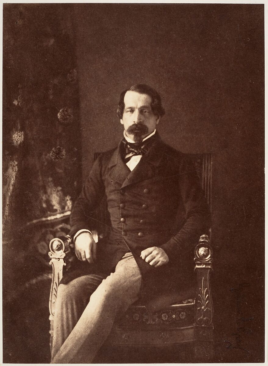Portrait de Louis-Napoléon Bonaparte en Prince-Président, Gustave Le Gray (French, 1820–1884), Albumen silver print from paper negative 