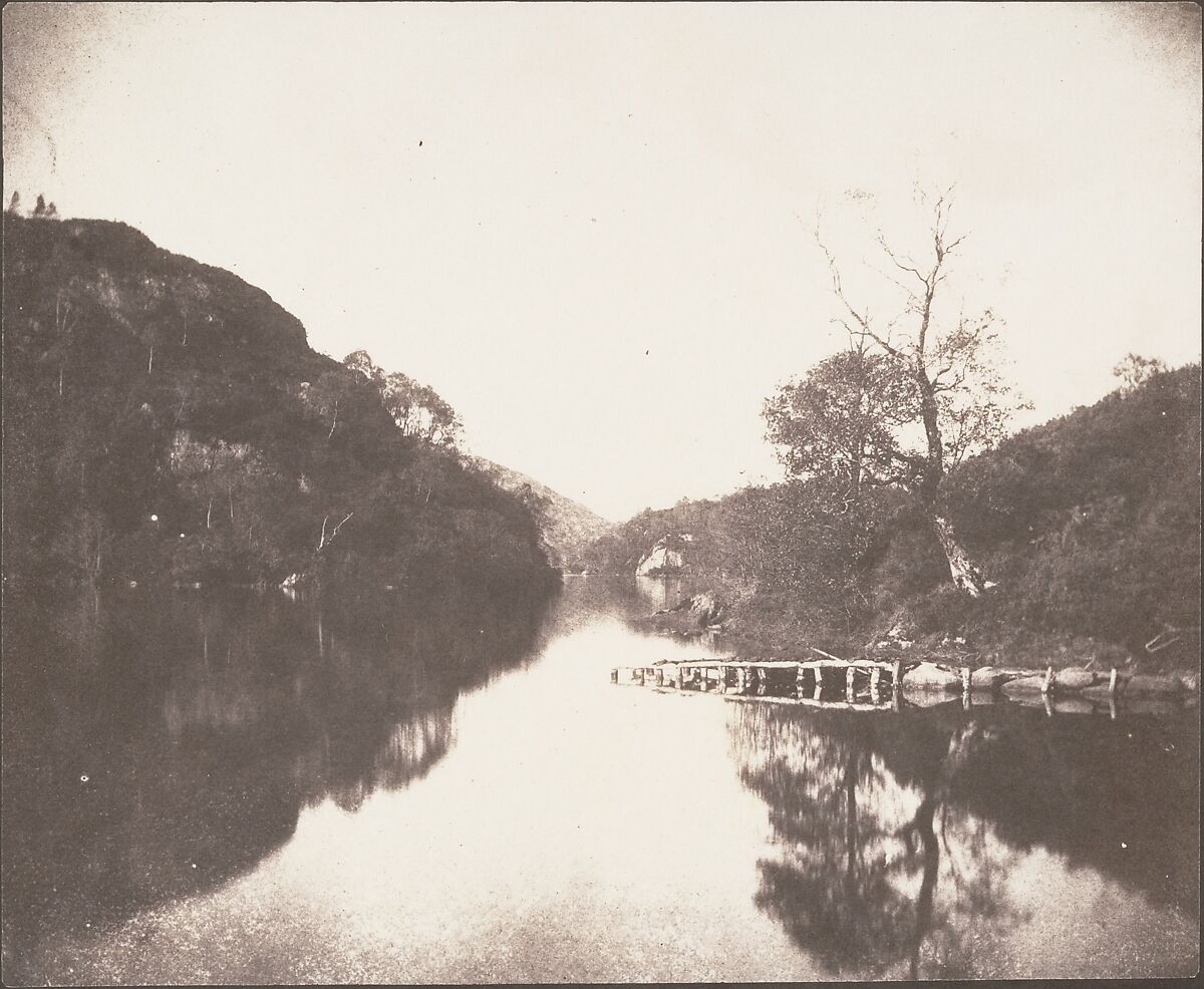 Loch Katrine Pier, Scene of the Lady of the Lake, William Henry Fox Talbot (British, Dorset 1800–1877 Lacock), Salted paper print from paper negative 