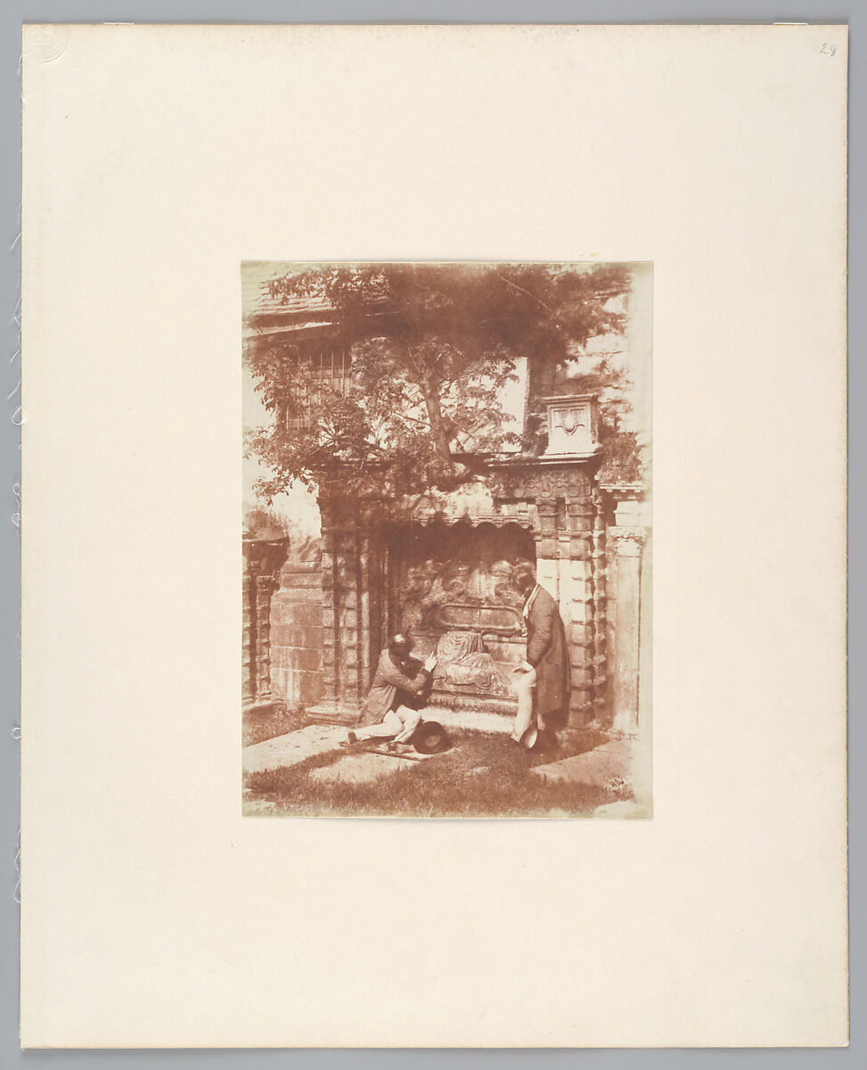 The Nasmyth Tomb, Greyfriars Churchyard, Hill and Adamson (British, active 1843–1848), Salted paper print from paper negative