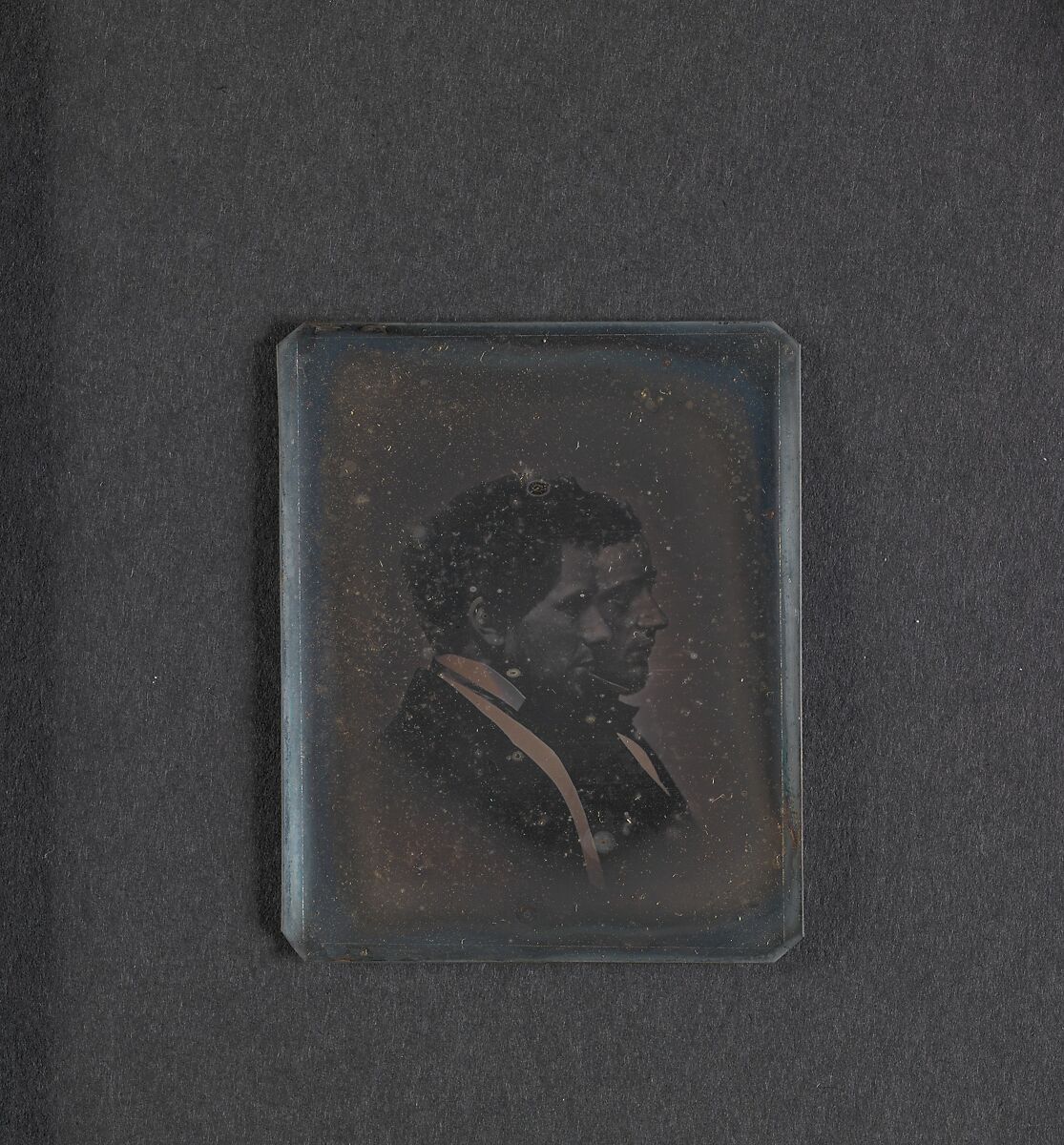 [Self-Portrait with Artist's Brother], John Adams Whipple (American, Cambridge, Massachusetts 1822–1891 Grafton, Massachusetts), Daguerreotype 