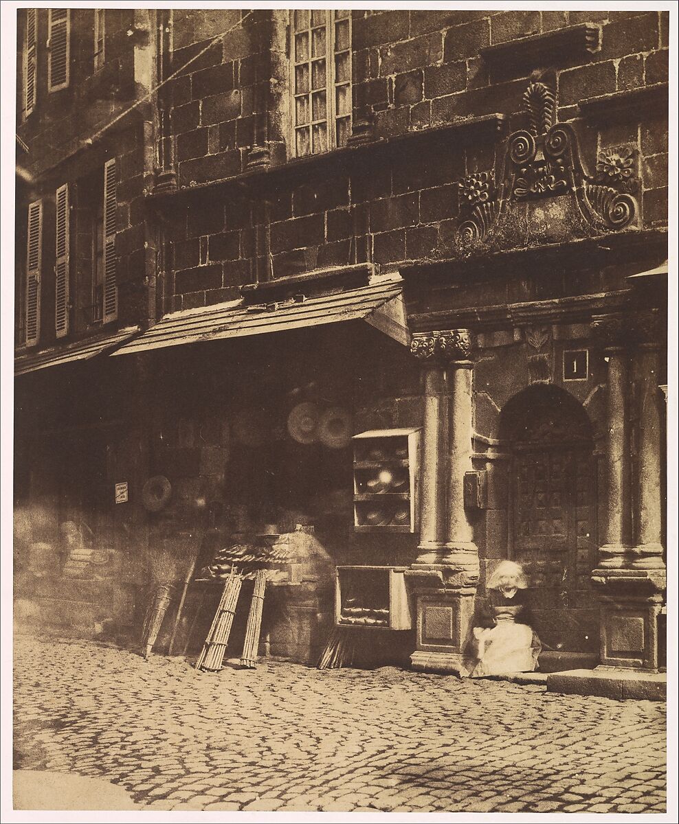 [Village Scene, Brittany], Louis-Rémy Robert (French, 1810–1882), Salted paper print from paper negative 