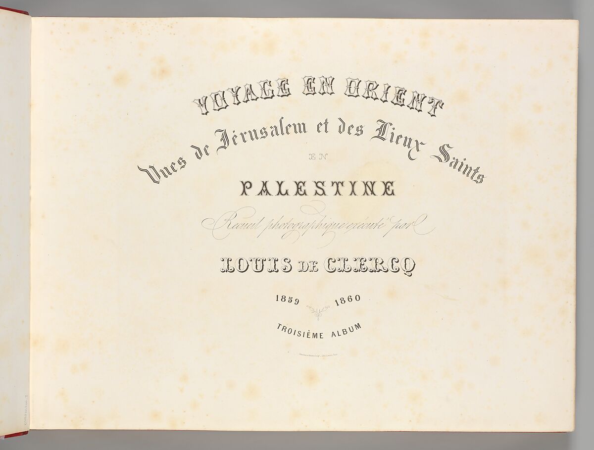 Voyage en Orient et en Espagne Vols 3 & 4, Louis de Clercq (French, 1837–1901), Albumen silver prints from paper negatives