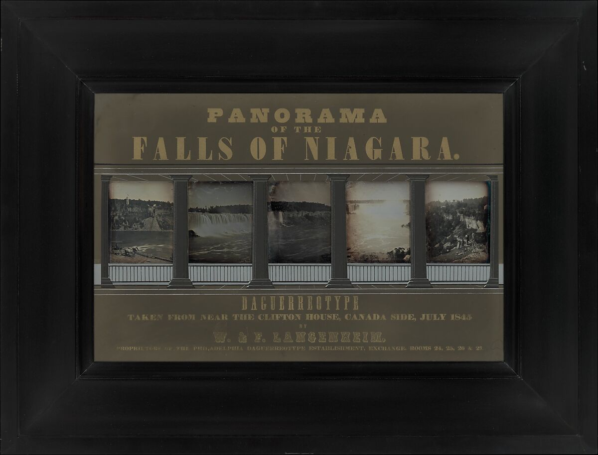 Panorama of Niagara Falls, W. &amp; F. Langenheim (American, active 1843–1874), Daguerreotypes 