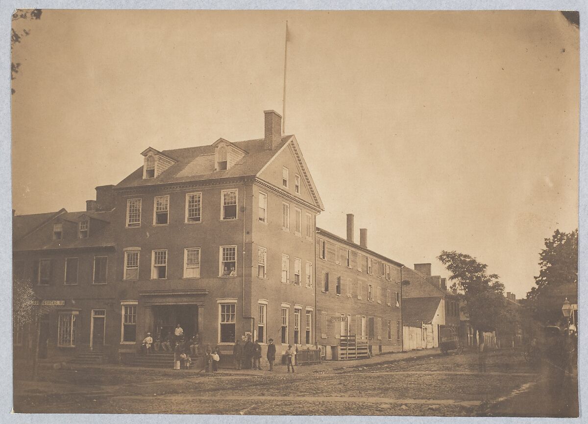 Marshall House, Alexandria, Virginia, Egbert Guy Fowx (American, born 1821), Salted paper print 