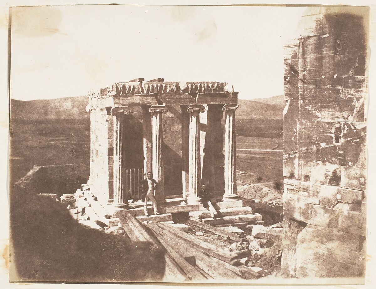 Temple of Victory, George Wilson Bridges  British, Salted paper print from paper negative