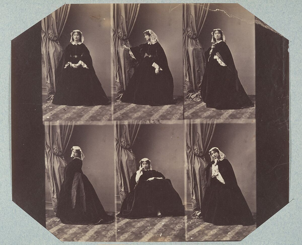 Demi-Monde II 57, André-Adolphe-Eugène Disdéri (French, Paris 1819–1889 Paris), Albumen silver prints from glass negatives