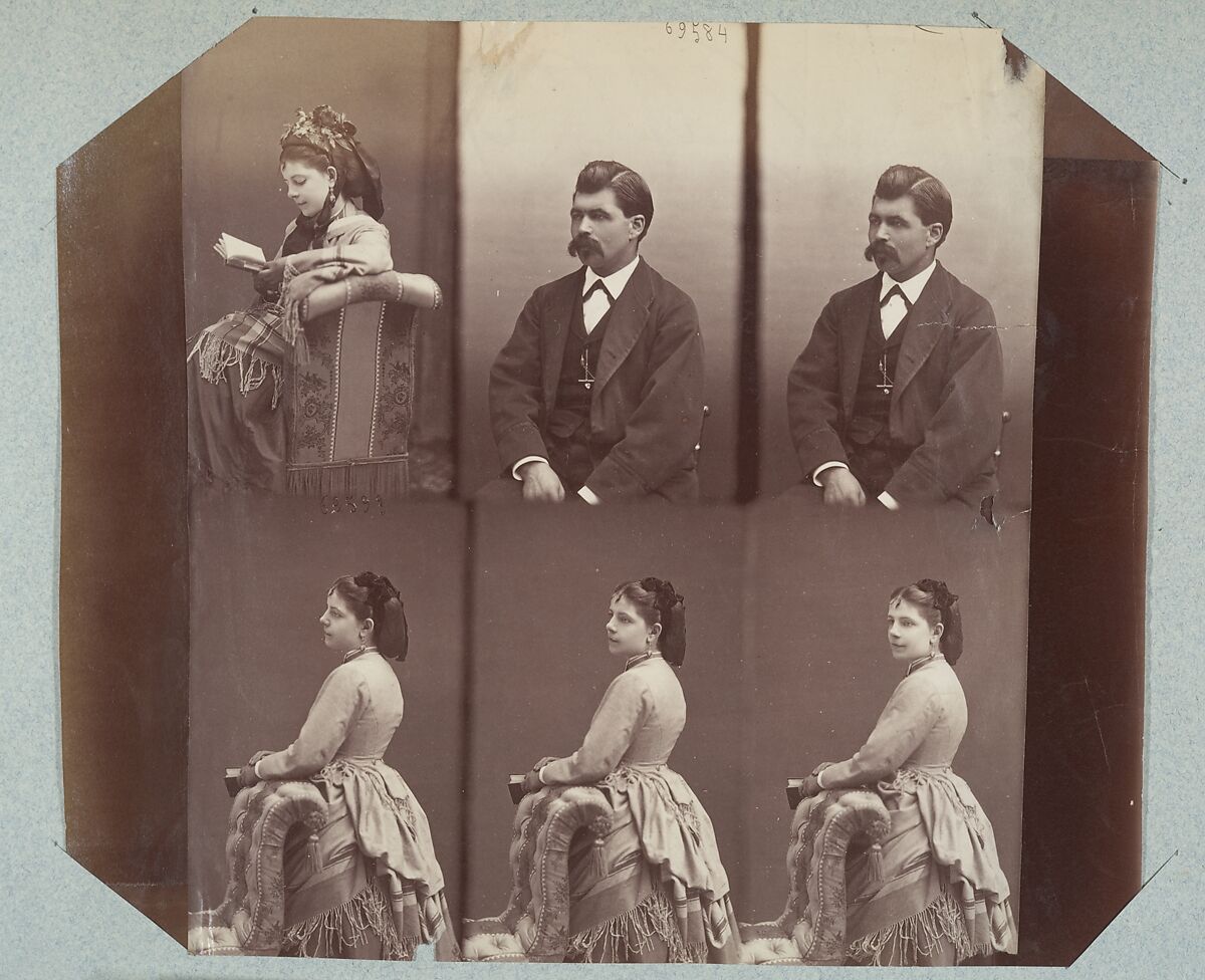 Demi-Monde II 57, André-Adolphe-Eugène Disdéri (French, Paris 1819–1889 Paris), Albumen silver prints from glass negatives
