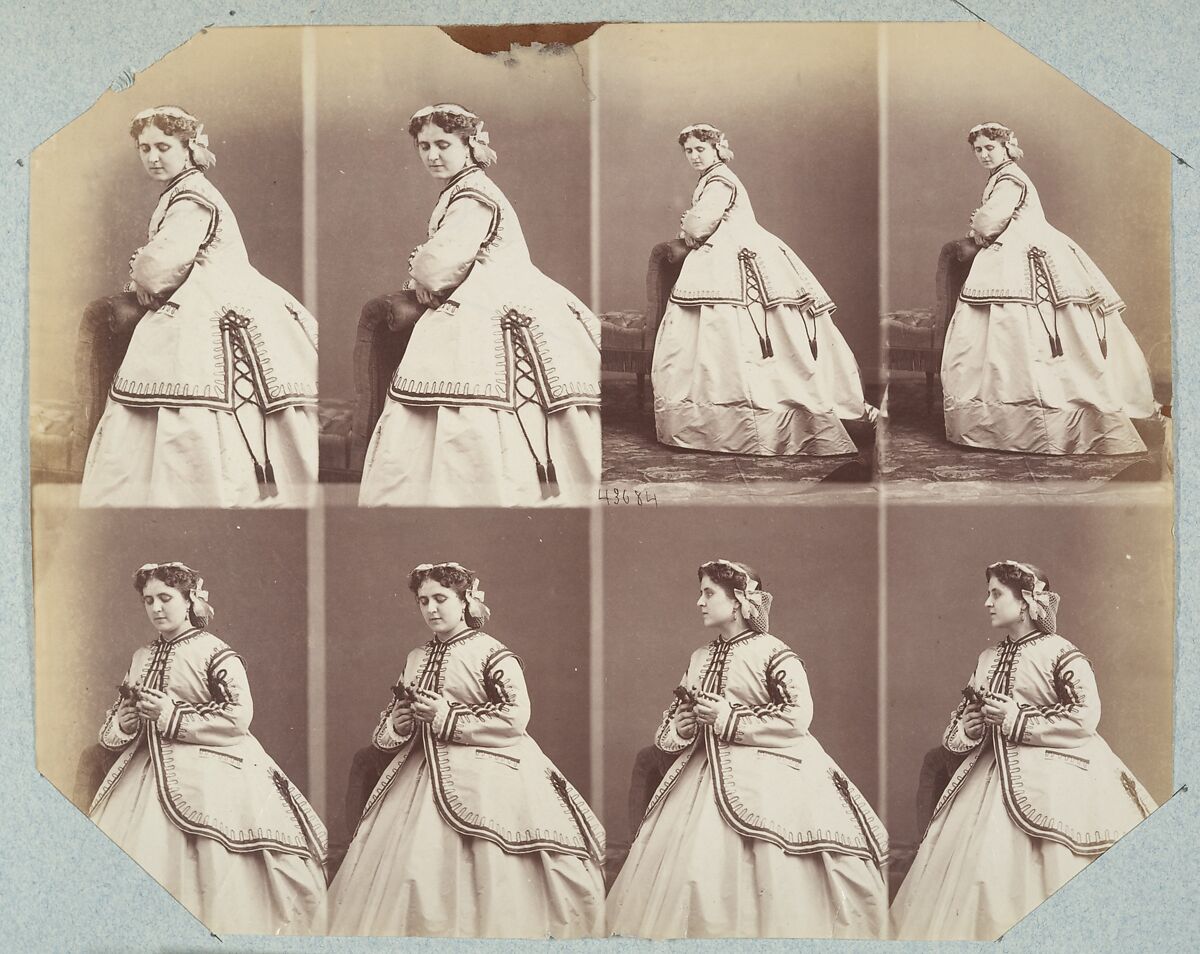 Demi-Monde II 57, André-Adolphe-Eugène Disdéri (French, Paris 1819–1889 Paris), Albumen silver prints from glass negatives