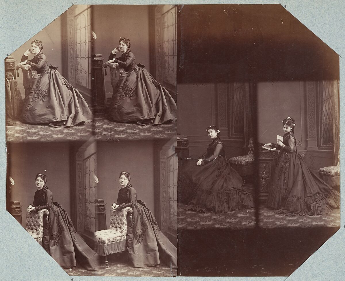 Demi-Monde II 57, André-Adolphe-Eugène Disdéri (French, Paris 1819–1889 Paris), Albumen silver prints from glass negatives